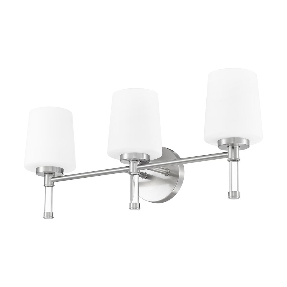 Z-Lite 3 Light Vanity, Brushed Nickel