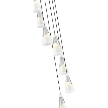 Z-Lite Aimie 7 Light Chandelier, Brushed Nickel