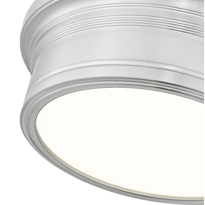 Z-Lite 1 Light Flush Mount, Brushed Nickel