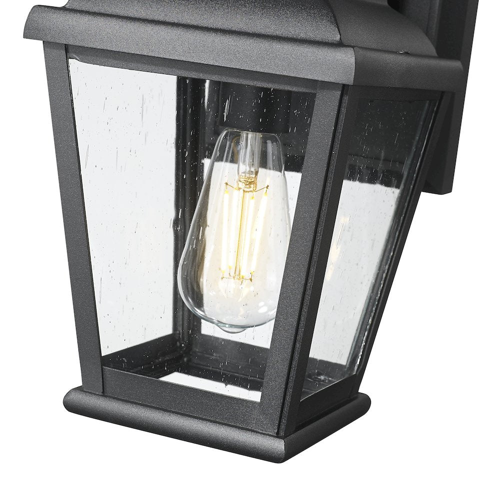 Z-Lite 1 Light Outdoor Wall Light, Sand Black