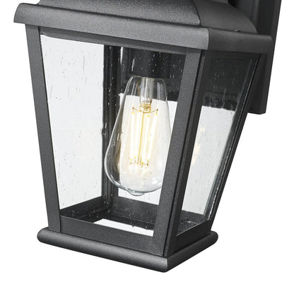 Z-Lite 1 Light Outdoor Wall Light, Sand Black