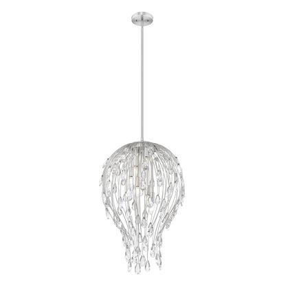 Z-Lite 6 Light Pendant, Brushed Nickel