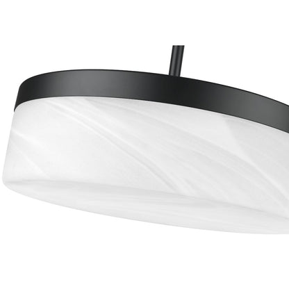 Z-Lite 1 Light Pendant, Matte Black