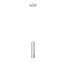 Z-Lite Stari 1 Light Pendant in Brushed Nickel color, Steel frame