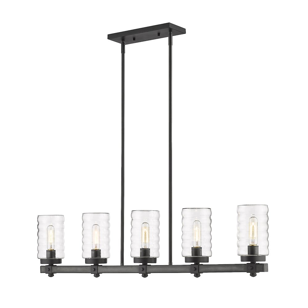 Z-Lite 5 Light Outdoor Linear Chandelier