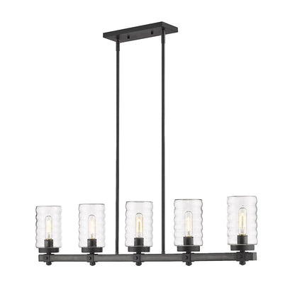Z-Lite 5 Light Outdoor Linear Chandelier