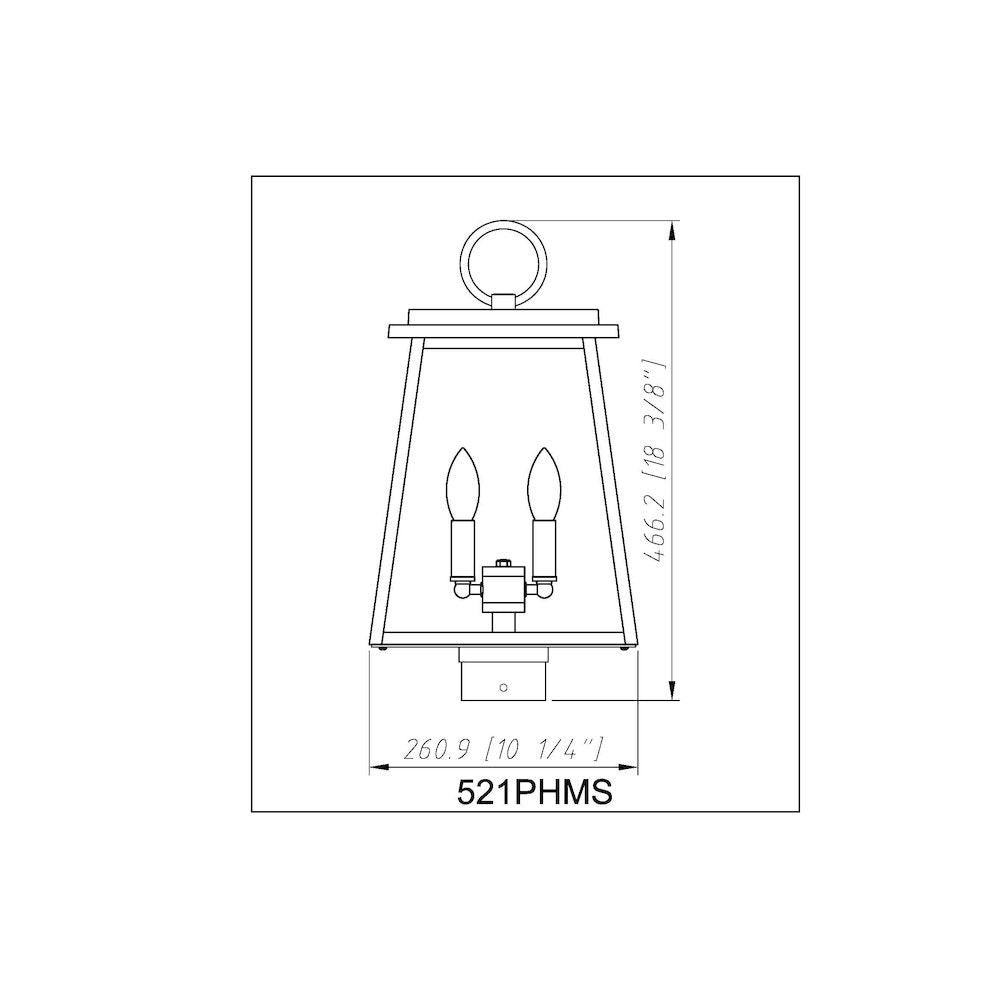Z-Lite 2 Light Outdoor Post Mount Fixture