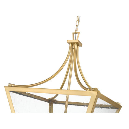 Z-Lite 4 Light Chandelier, Rubbed Brass