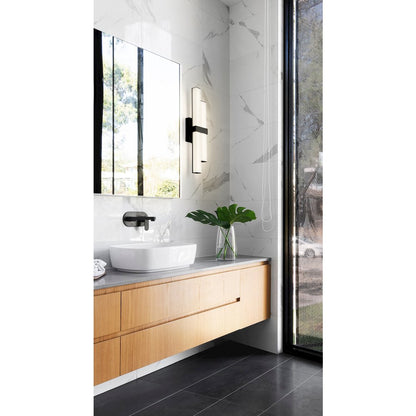 Z-Lite Zane 2 Light Vanity in Matte Black Frame Finish