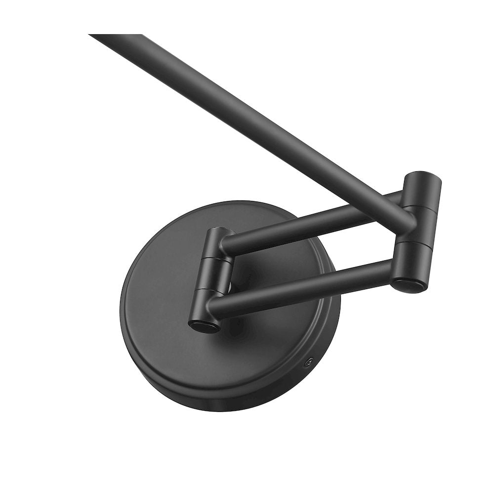 Z-Lite 1 Light Wall Sconce, Matte Black