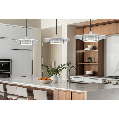 Z-Lite 1 Light Pendant, Brushed Nickel