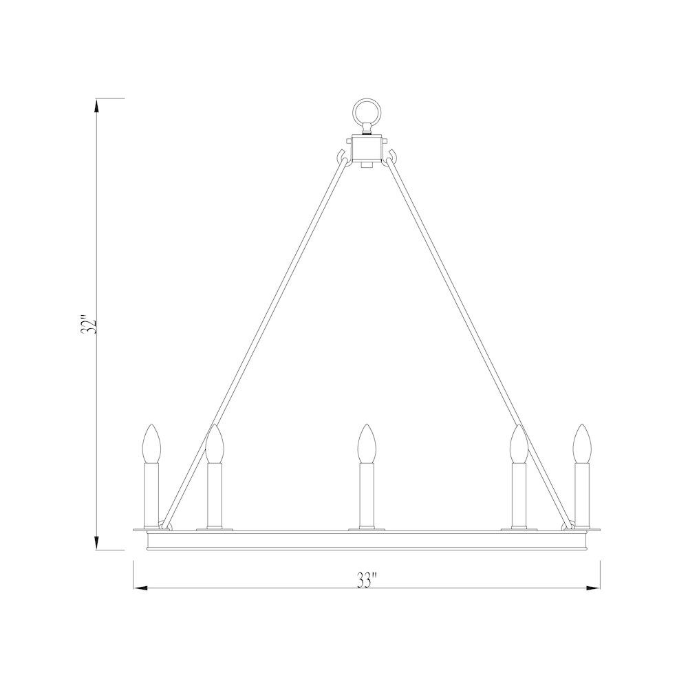 Z-Lite 8 Light Chandelier