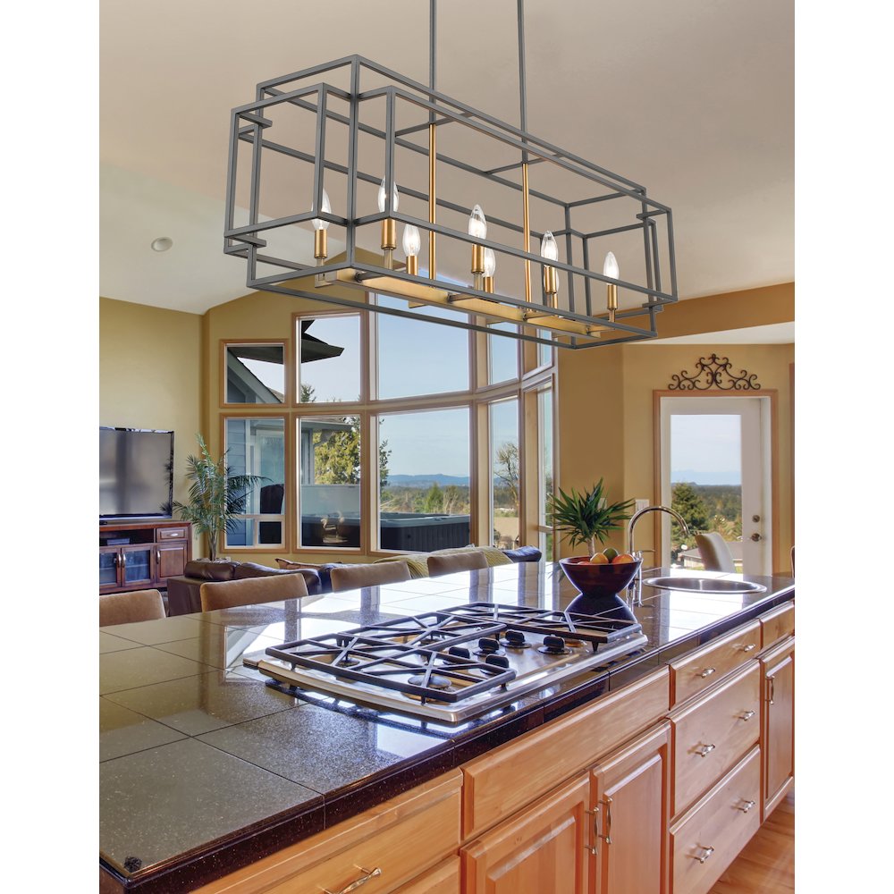 Z-Lite 8 Light Linear Chandelier