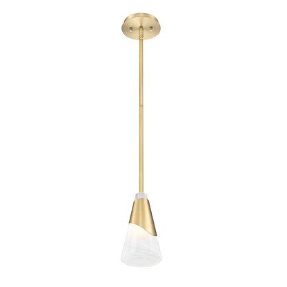 Z-Lite Aimie 1 Light Pendant, Modern Gold