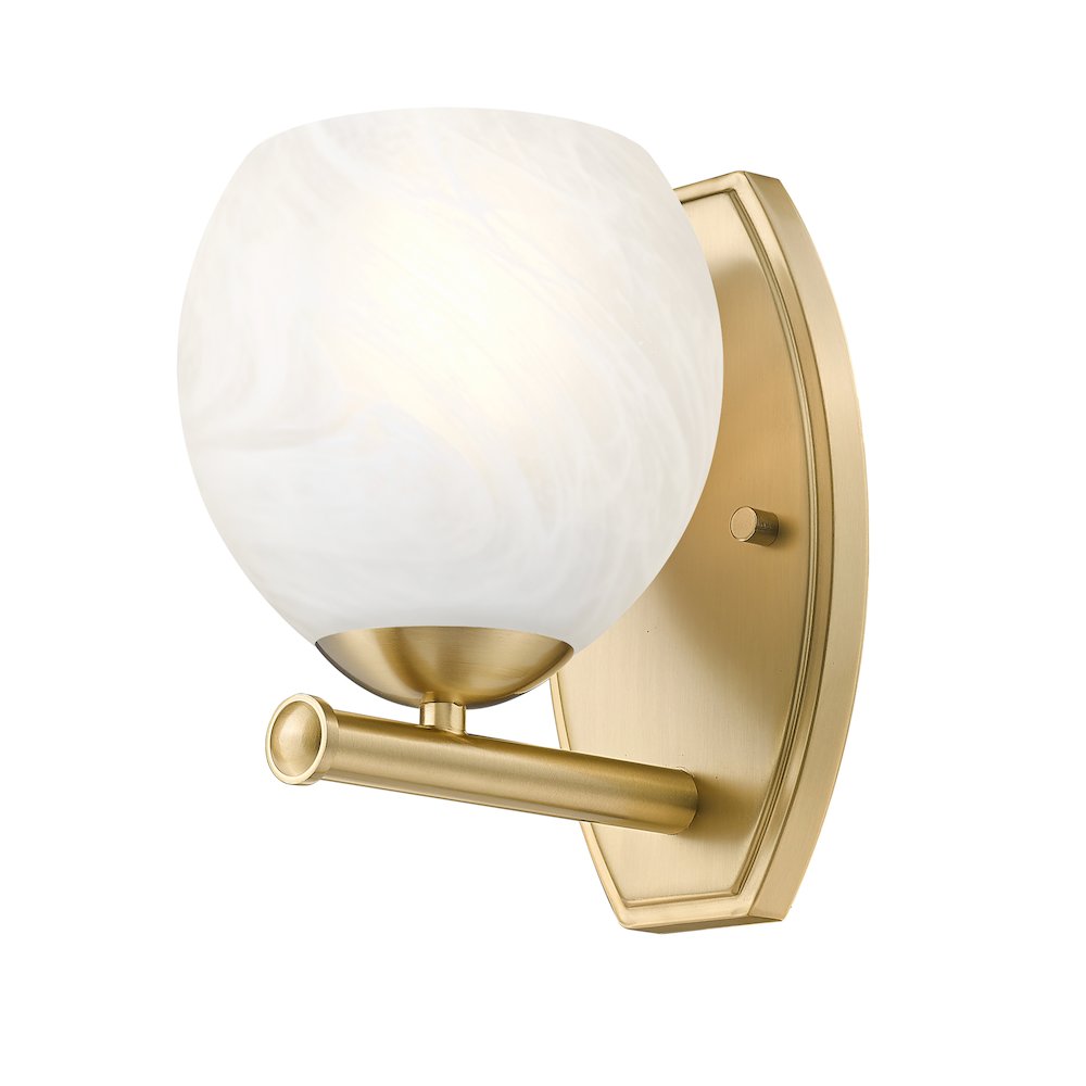 Z-Lite 1 Light Wall Sconce, Modern Gold