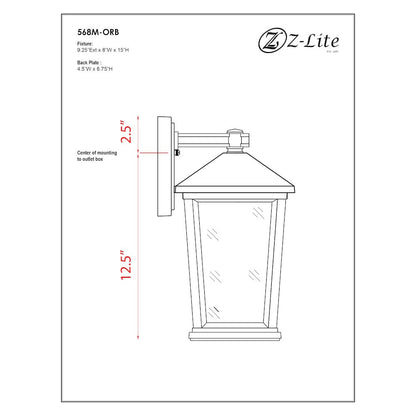 Z-Lite 2 Light Outdoor Wall Light