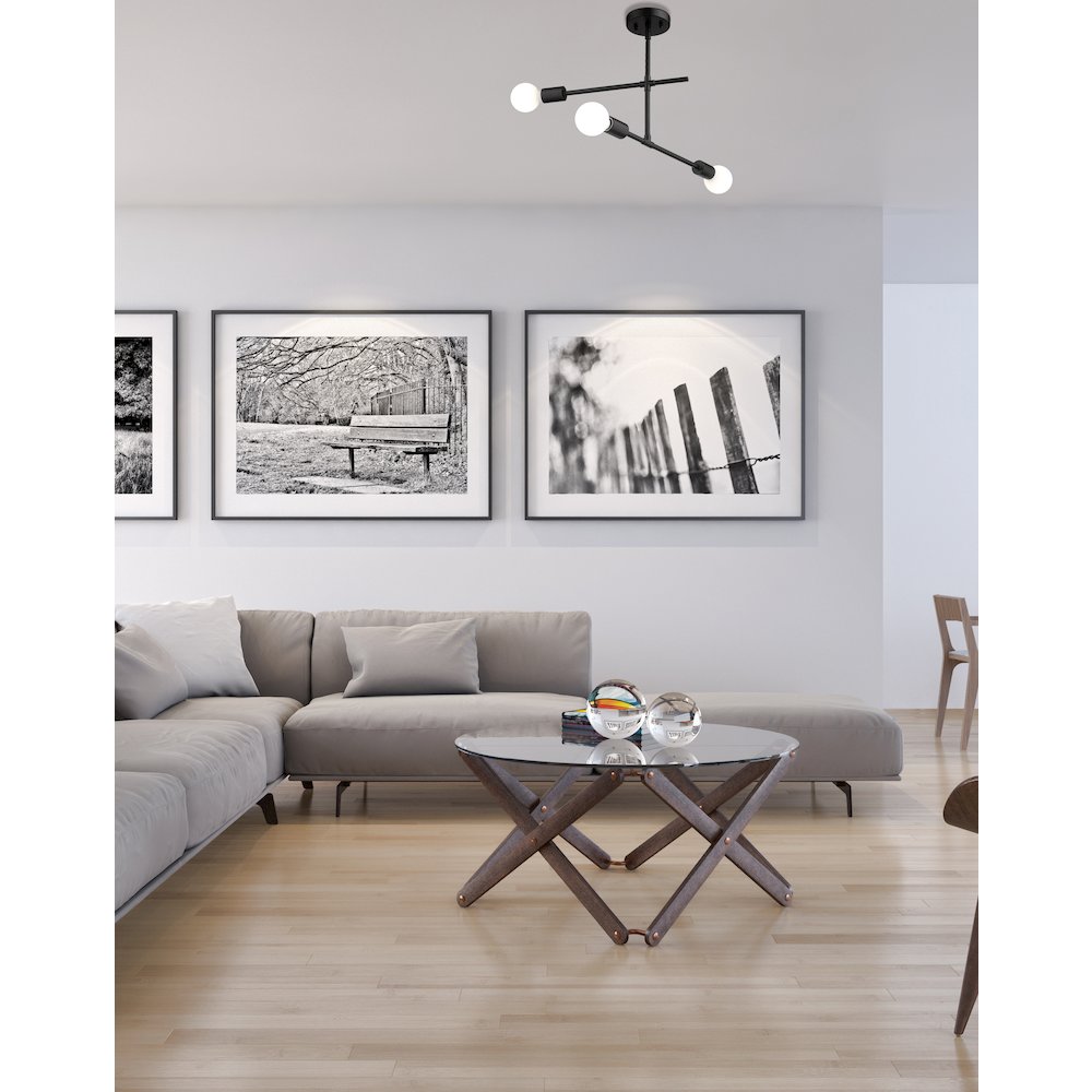 Z-Lite 3 Light Semi Flush Mount