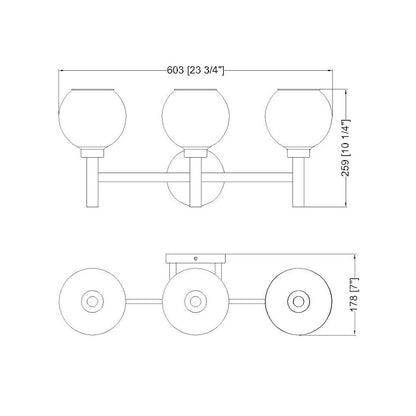 Z-Lite 3 Light Vanity