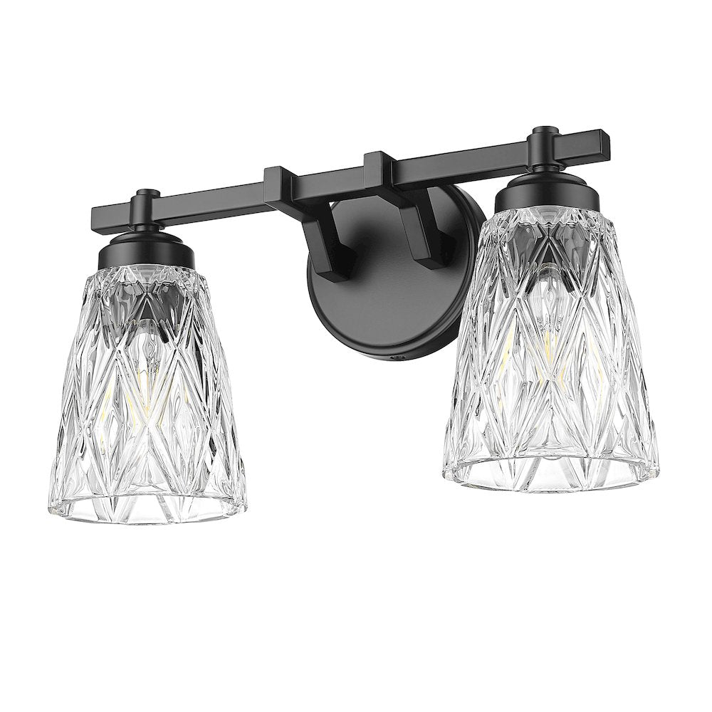 Z-Lite 2 Light Vanity, Matte Black