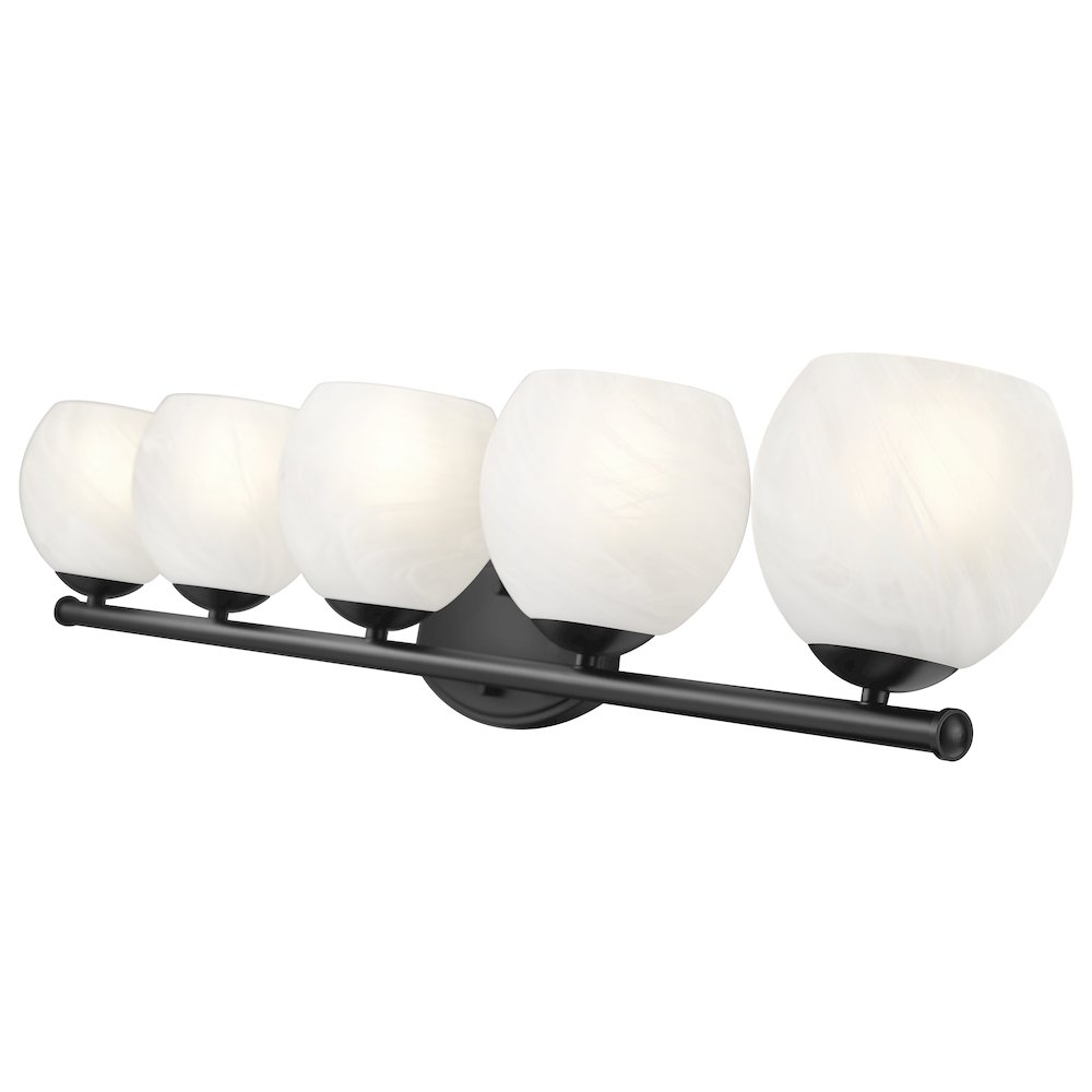 Z-Lite 5 Light Vanity, Matte Black