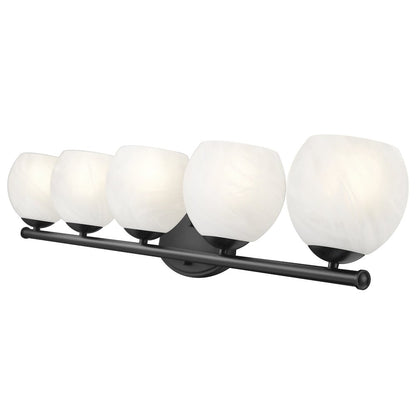 Z-Lite 5 Light Vanity, Matte Black