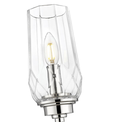 Z-Lite 1 Light Wall Sconce, Polished Nickel