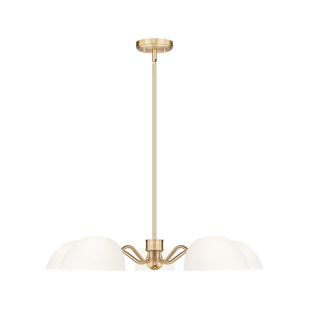 Z-Lite 5 Light Chandelier, Modern Gold