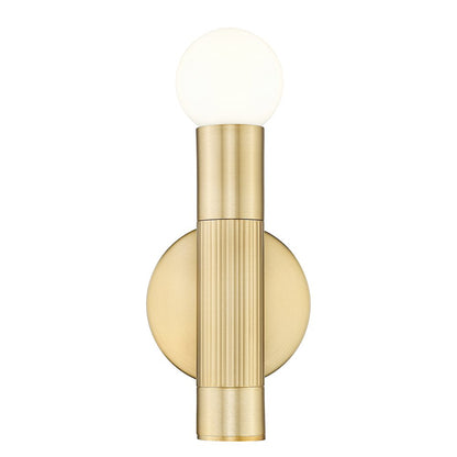 Z-Lite Stari 1 Light Wall Sconce in Modern Gold color, Steel frame