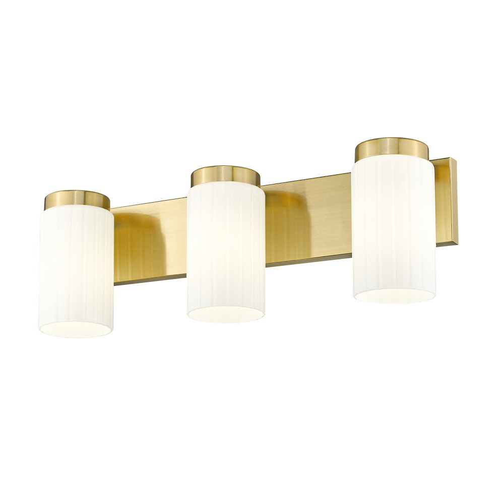 Z-Lite Burk 3 Light Vanity, Luxe Gold