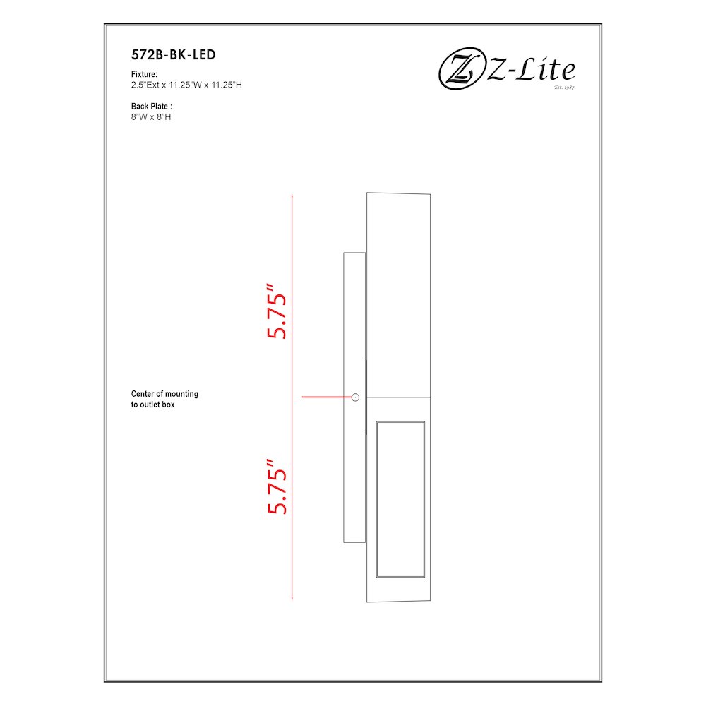 Z-Lite 2 Light Outdoor Wall Light
