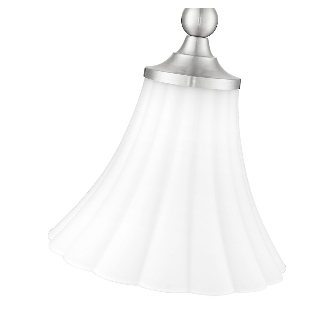 Z-Lite 1 Light Pendant, Brushed Nickel