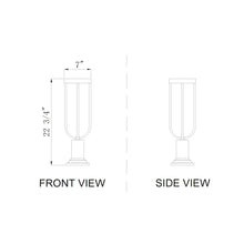 Z-Lite 1 Light Outdoor Pier Mounted Fixture