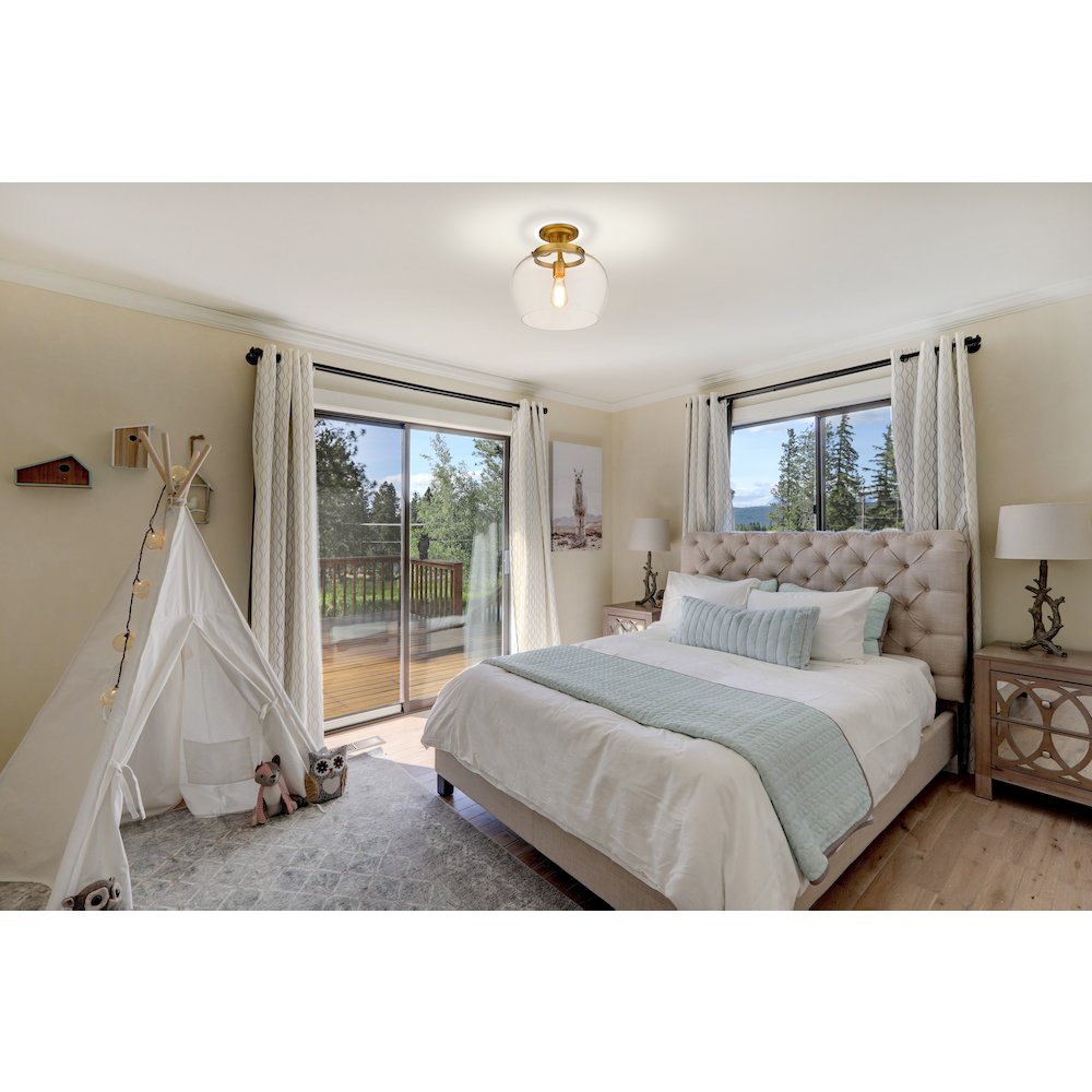 Z-Lite 1 Light Semi Flush Mount
