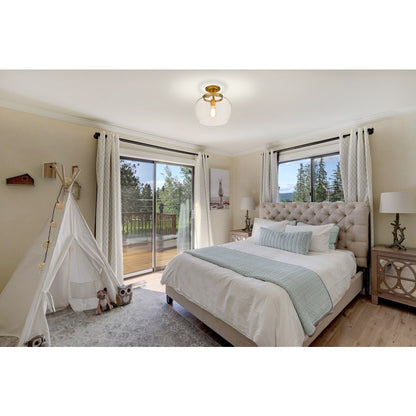 Z-Lite 1 Light Semi Flush Mount