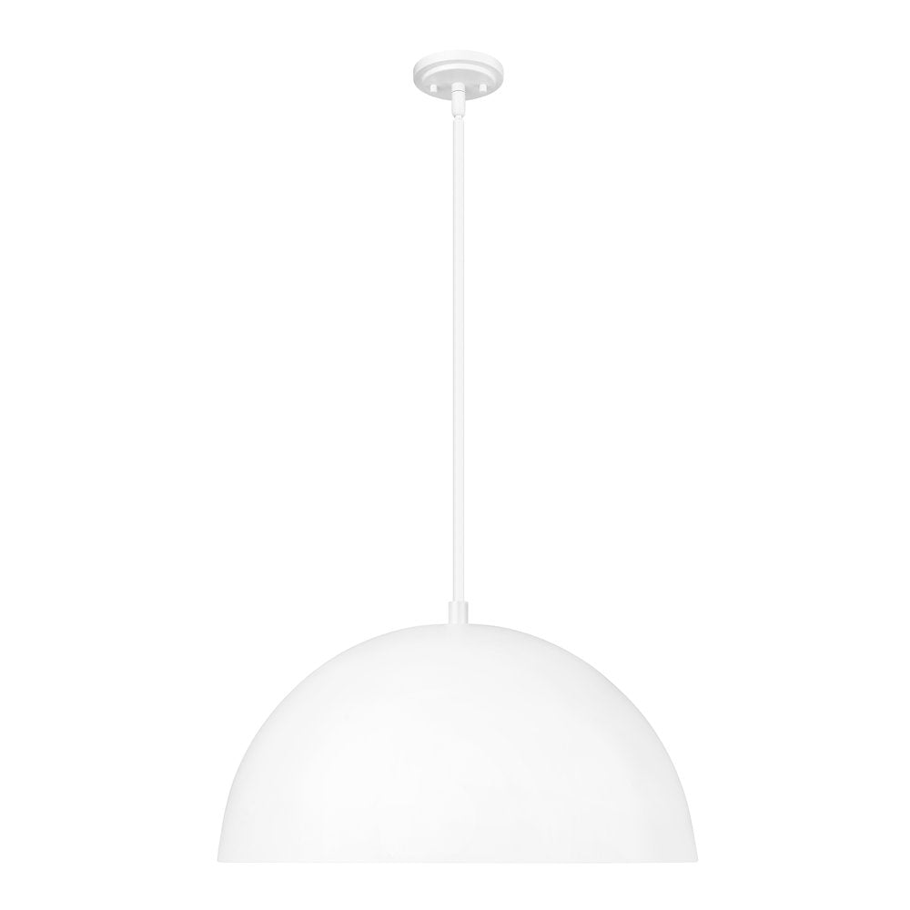 Z-Lite 3 Light Pendant, Matte White