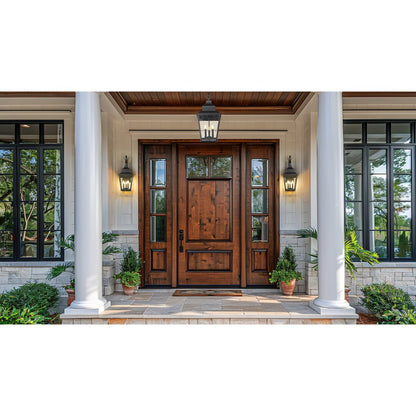 Z-Lite 3 Light Outdoor Wall Light, Sand Black