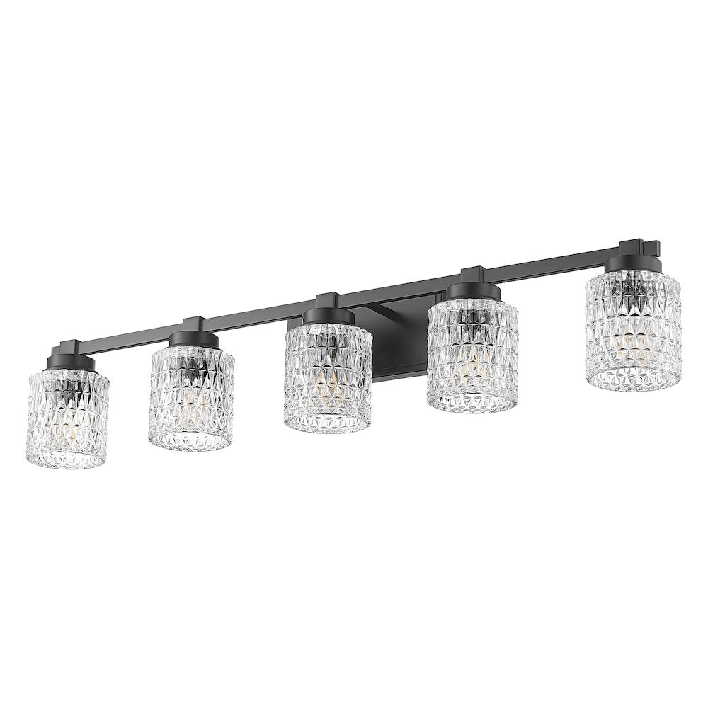 Z-Lite 5 Light Vanity, Matte Black