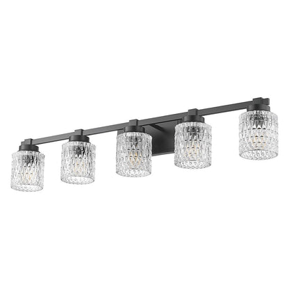 Z-Lite 5 Light Vanity, Matte Black