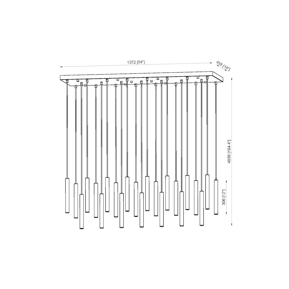 Z-Lite 23 Light Linear Chandelier