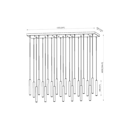 Z-Lite 23 Light Linear Chandelier