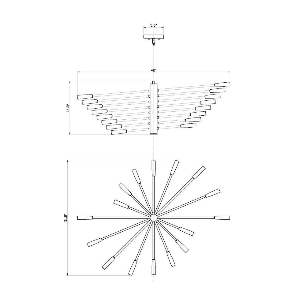 Z-Lite 16 Light Chandelier