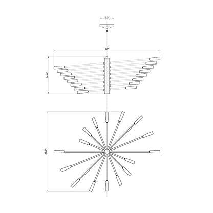 Z-Lite 16 Light Chandelier