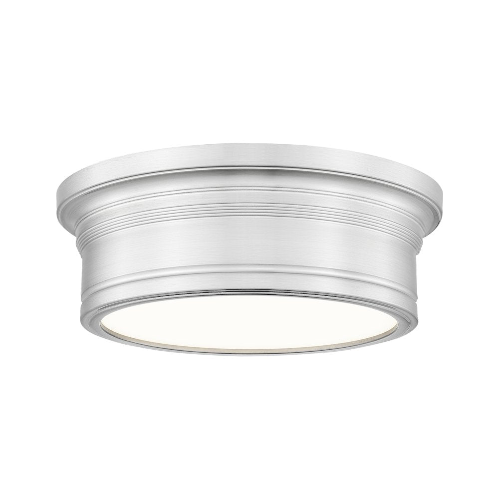 Z-Lite 1 Light Flush Mount, Brushed Nickel