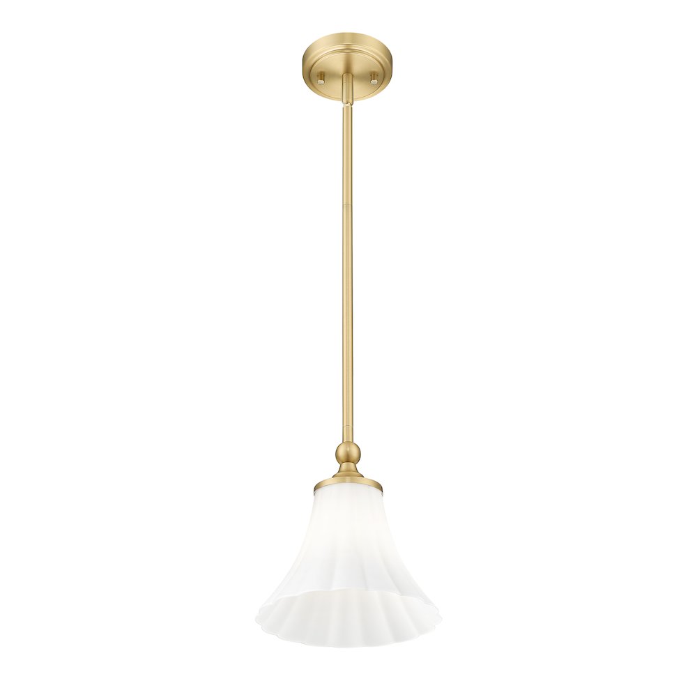 Z-Lite 1 Light Pendant, Modern Gold