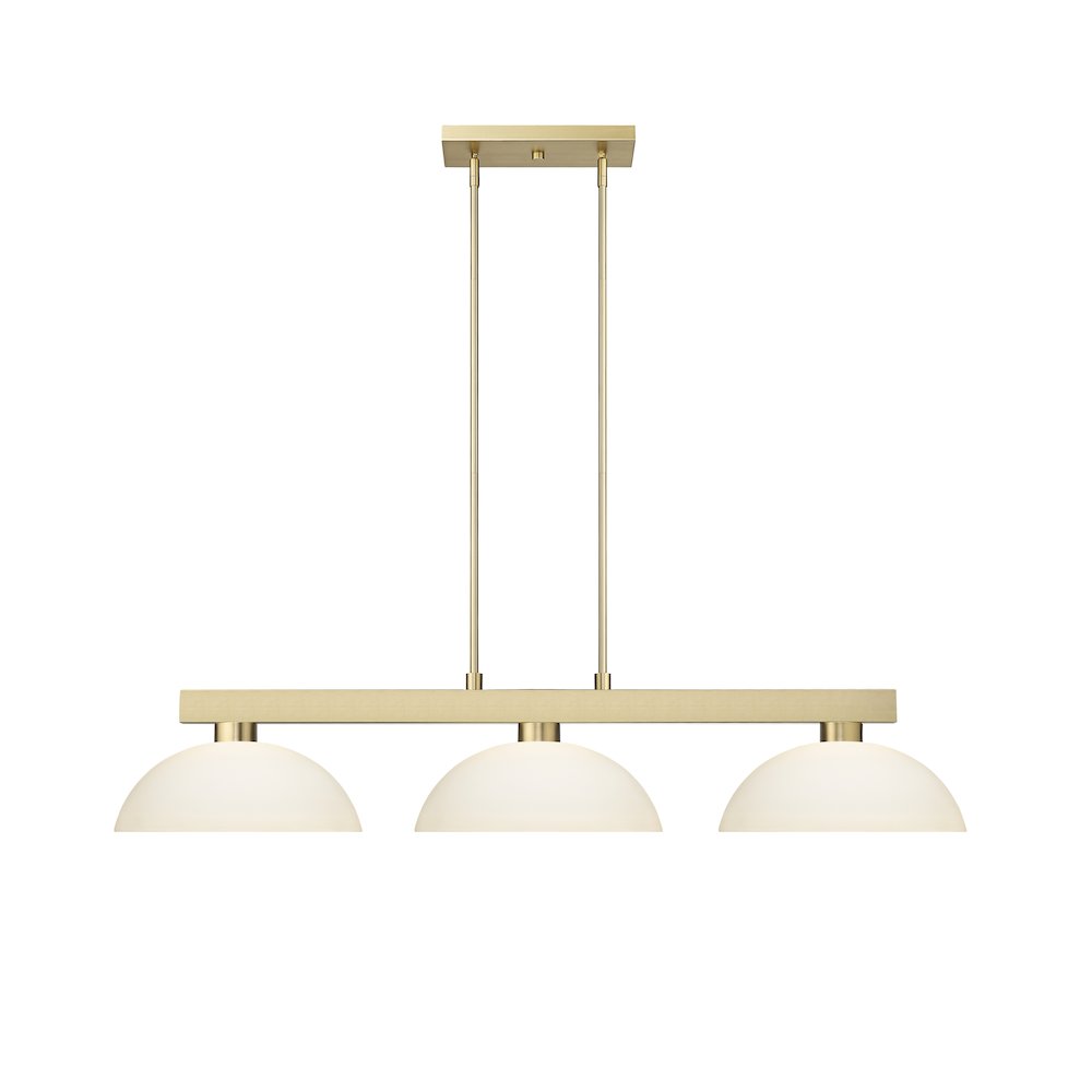 Z-Lite Cobalt 3 Light Billiard, Steel Frame, Matte Opal Shade Color