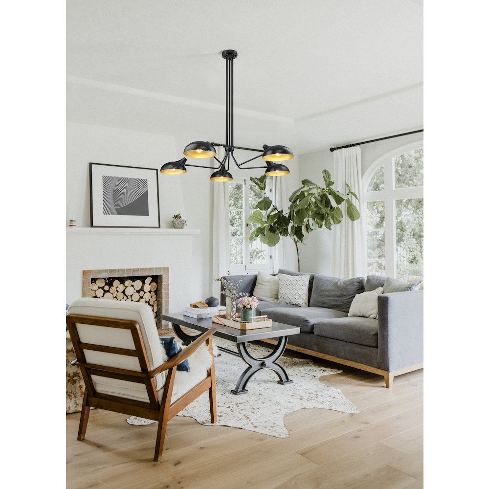 Z-Lite 5 Light Semi Flush Mount
