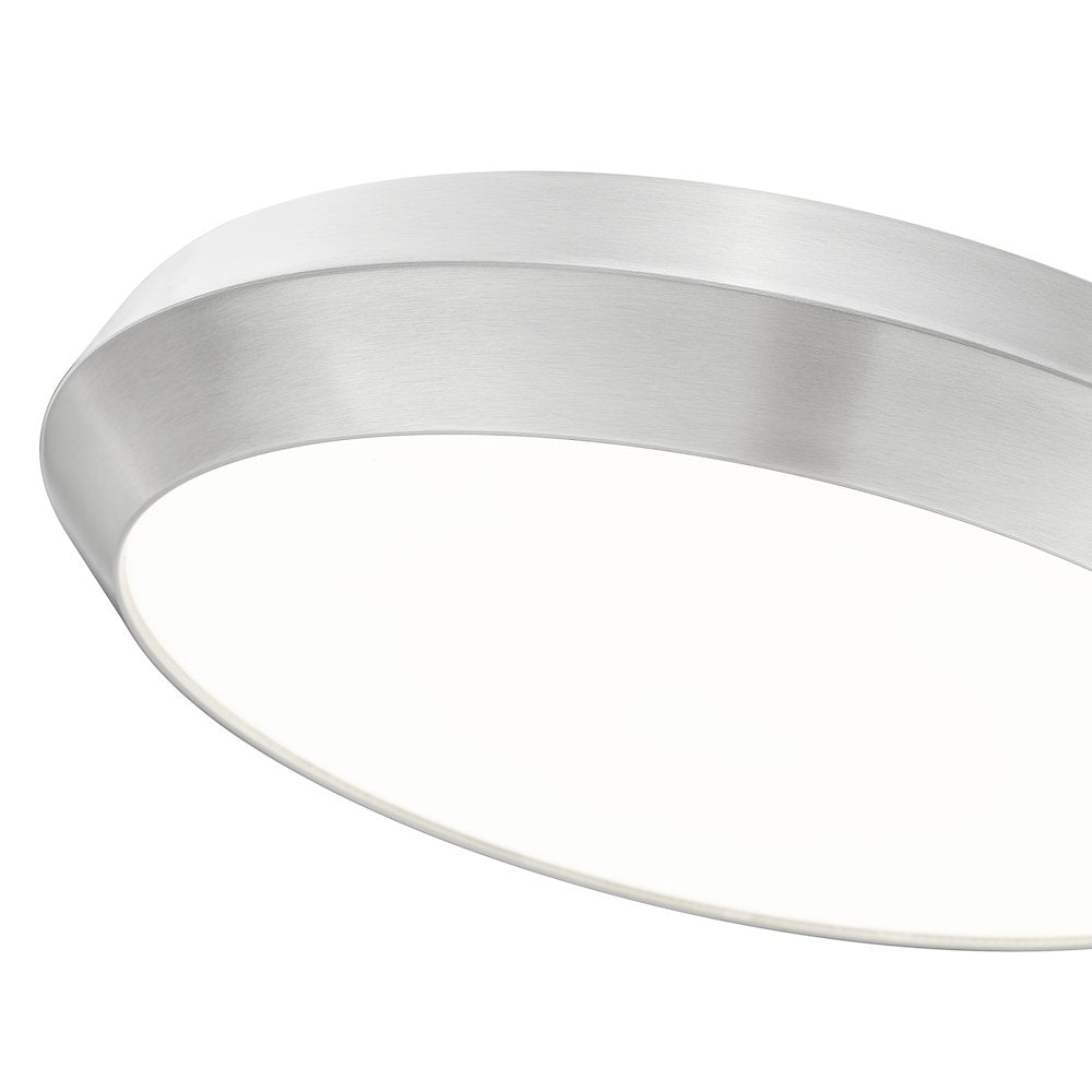 Z-Lite 1 Light Flush Mount, Brushed Nickel