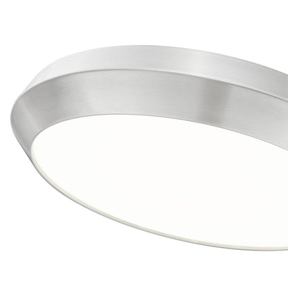 Z-Lite 1 Light Flush Mount, Brushed Nickel