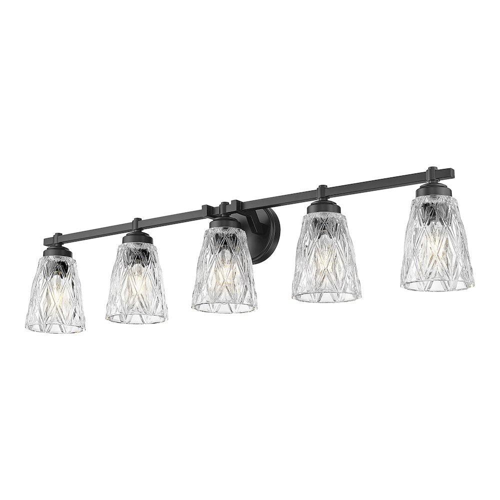 Z-Lite 5 Light Vanity, Matte Black