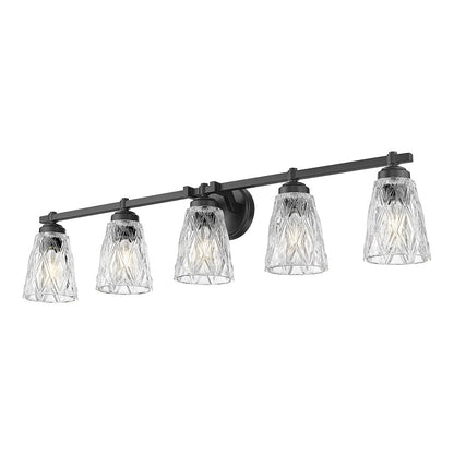 Z-Lite 5 Light Vanity, Matte Black
